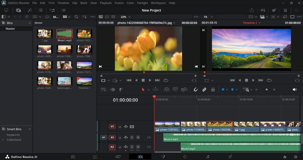 DaVinci Resolve screenshot